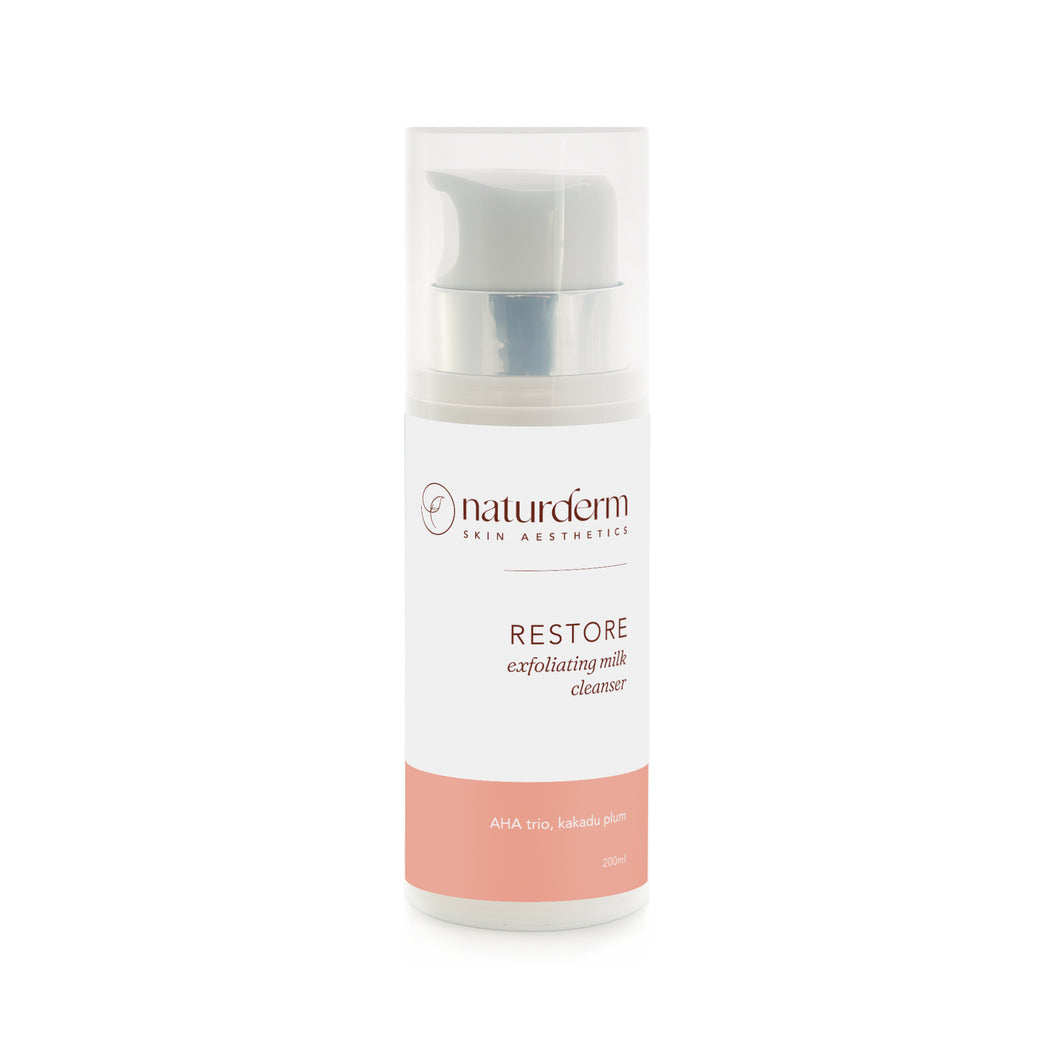 RESTORE exfoliating milk cleanser 200ml